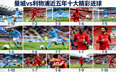 曼城与利物浦近五年交锋十大精彩进球瞬间混剪